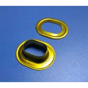 Люверс овальный d17*11(Французский замок) латунь