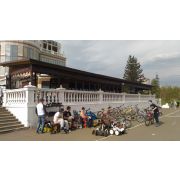 Каркасно-тентовый навес на набережной (ул.Дубровинского)