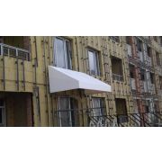 Тентовая маркиза из ПВХ корзинная на ЖК притяжение