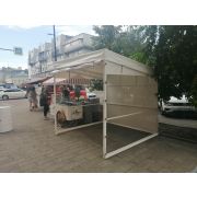 Палатка торговая 2 х 2 из ПВХ и пленки прозрачной