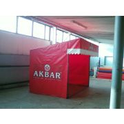 Палатка торговая 2 х 2 из ПВХ с рекламой