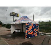 Шатер Пагода 3000х5000х3500 с рекламой