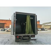 Шторы брезентовые в автомобиль 2200х2100 с конструкцией из трубы