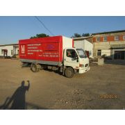 Тент на Hyonday с рекламой