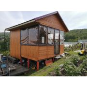 Мягкие окна. Шторы для беседки, веранды из ПВХ и прозрачной пленки 700 мкрн