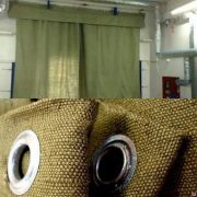 Шторы гаражные стандартные (2,2х1,5м) из брезента ОП 460гр